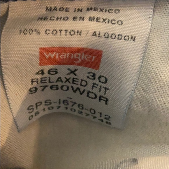 Wrangler Women’s Relaxed Fit Blue Jeans Size 46 X 30 - Picture 4 of 5